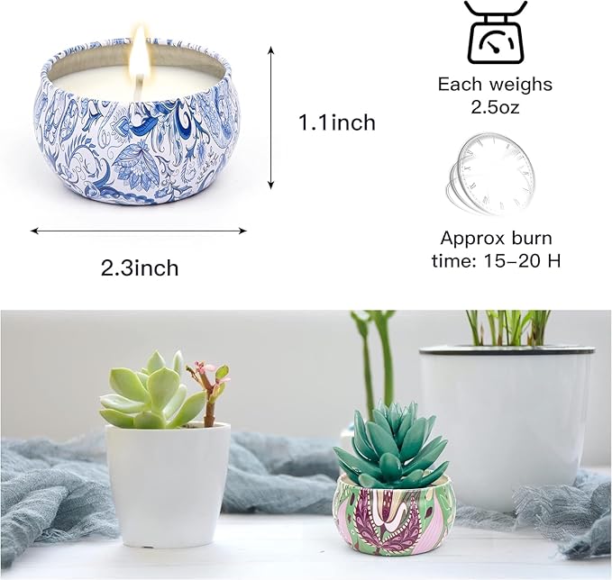 Scented Candles Gifts for Women, Candles for Home, 12 Pack Soy Wax Candles Sets, Birthday Gifts for Women Mom Best Friends Sister Colleague