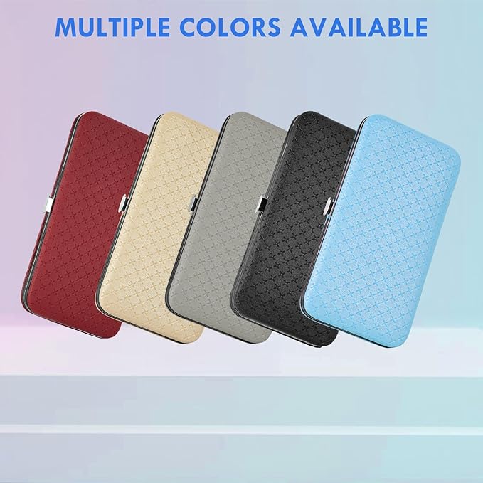 Manicure Set - 19 in 1 Professional Nail Clippers Pedicure Kit, Manicure Tool Kit, Stainless Steel Facial Grooming Set Kit, Gift Idea for Women, Men, Girls, Teens, Blue