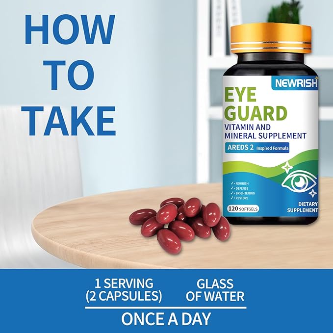 AREDS 2 Vitamins 120 Softgels Containing Lutein and Zeaxanthin Supplements Do A Good Eye Vitamins and Supplements Mineral Supplements