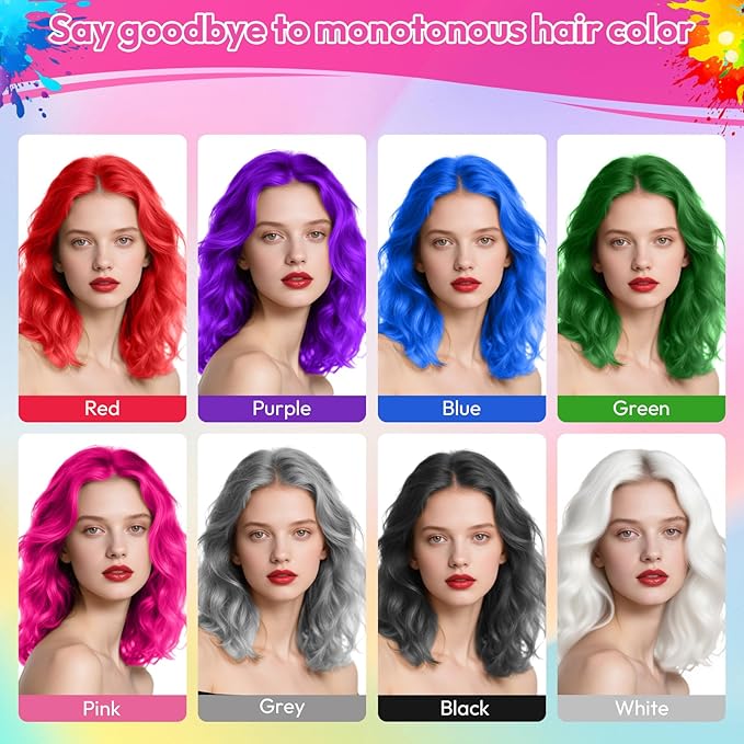 Pink Temporary Hair Color Spray for Kids & Women- Washable Root Touch Up Hair Dye, Non-Sticky Hair Wax for Christmas,Cosplay,Parties (120ML, Pink)