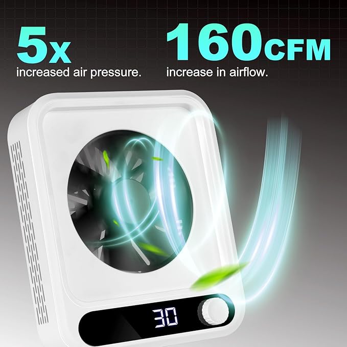 MEKK Professional Nail Dust Collector with Adjustable Speed Rotary,LCD Screen & Reusable Filter,48W Powerful Nail Fan Dust Collector，Acrylic Nails Tools for Manicure