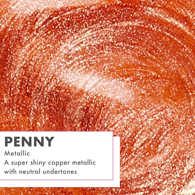 Olive & June Quick Dry Nail Polish | Instant, Fast-Drying, Smudgeproof Color | 15-free, Vegan Cruelty-Free Formula | Lasts up to 5 Days | Salon-Quality Manicure Pedicure at Home | Penny | Shiny Copper