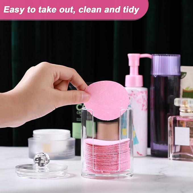 Geiserailie 50 Pcs Compressed Facial Sponges Facial Makeup Natural Cosmetic Spa Sponges for Women Cleansing, Exfoliating Mask, Makeup Removal, Dead Skin, and Dirt, Travel Accessories(Pink)