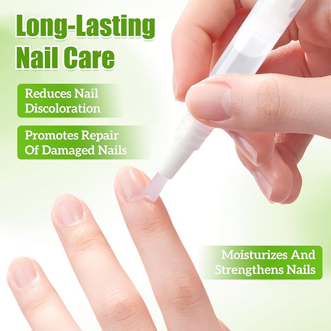 3PCS Orvalle Nail Fungus Pen,Nail Growth Treatment Repair Serum Twist Pen Activator,Nail Revitalizing Serum to Help Repair & Strengthen Nails,Nail Care Pen for Damaged Nails