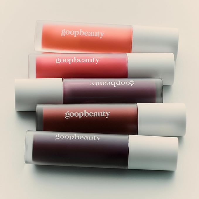 goop Beauty Hydra-Barrier Gel Gloss | Hydrating Lip Gloss to Moisturize & Plump Lips | Hyaluronic Acid & Vitamin E | Blossom - Sheer Petal Pink | 0.13 oz