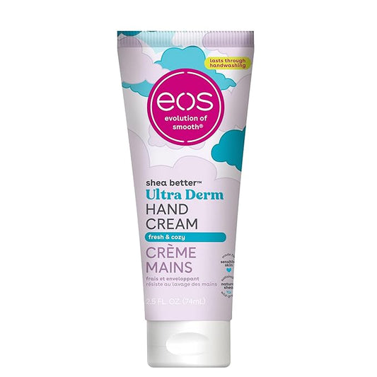 eos Shea Better Hand Cream – Fresh & Cozy, Hand Lotion, Hand Lotion for Dry Skin, Hydrating, Shea Butter, Dry Skin Relief, Travel Size, 2.5 oz