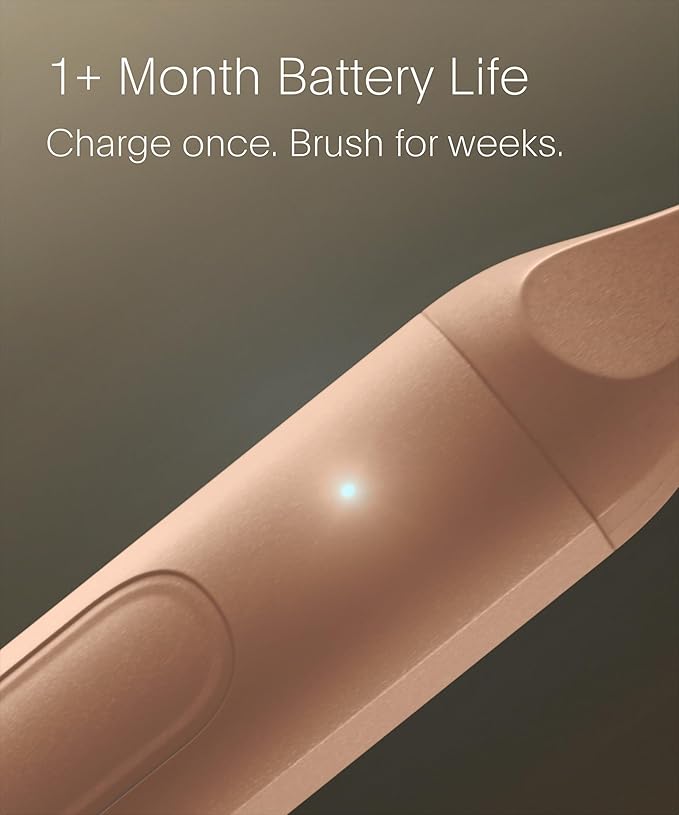 SURI 2.0 New Sonic Electric Toothbrush with Pressure Sensor & UV-Cleaning Travel Case | 1 Month+ Battery | Electric Toothbrush for Adults | Travel Toothbrushes | Tooth Brush | Pink