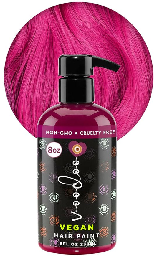 MOEHAIR Semi-Permanent Hair Color | Dark Blue Hair Dye 8 Oz | No Ammonia, Sulfate or Paraben | Vegan & Cruelty-Free | Voodoo Serenity Blue Hair Color (Magenta)