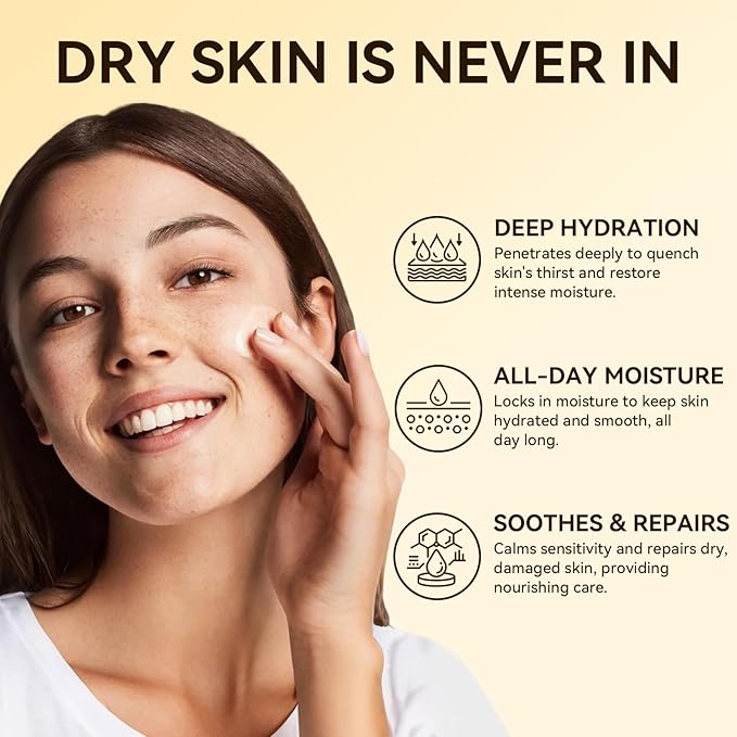 Beef Tallow for Skin - Natural Honey and Tallow Balm Nourishing Tallow Face Moisturizer Cream, Formula with Grass-Fed Organic Whipped Tallow for Dry, Cracked Face & Body Skin Care Daily Use (2 oz)