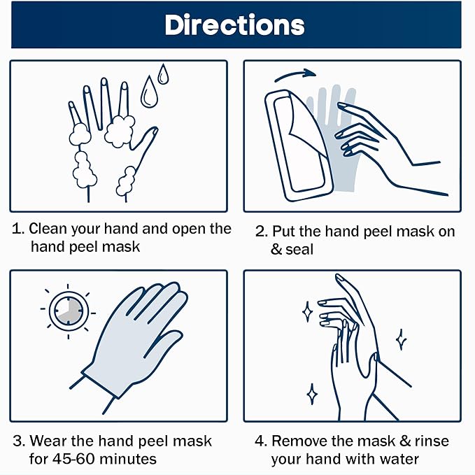 Hand Mask Gloves for Dry Hands - Moisturizing Hand Treatment for Rough Skin Relief - Softening Hydration Spa Gloves for Smooth Touch - Easy Self-Care Moisture Therapy for Daily Care Routine