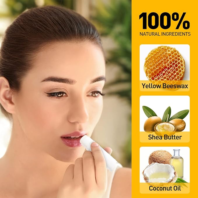 DMSKY Lip Balm Bulk Unlabeled 300 Pack, Custom Chapstick Bulk Natural Ingredients Vitamin E Shea Butter, Gift For Baby Shower & Wedding Favors