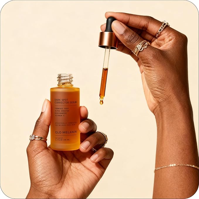 Glo Melanin Dark Spot Remover for Face - Dark Spot Corrector Serum with Vitamin C - Reduces Discoloration and Hyperpigmentation