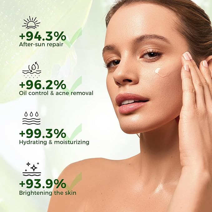 OUKEYA Aloe Vera Gel – Soothing, Hydrating, and Nourishing for Face & Body 5.07 Fl Oz | 98% Natural Aloe Vera, Pure & Organic for After Sunburn Relief, Skincare & Hair Hydration, Calming Moisturizing