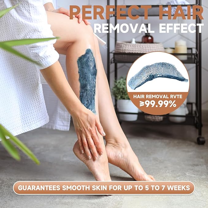 waxing kit for women, Digital Hard Wax Warmer with 4 Packs of Natural Wax Beans (14.1oz), Silicone Bowl and Waxing Accessories, Professional for Bikini, Face, Brazilian, Body and Home Salon - Pink