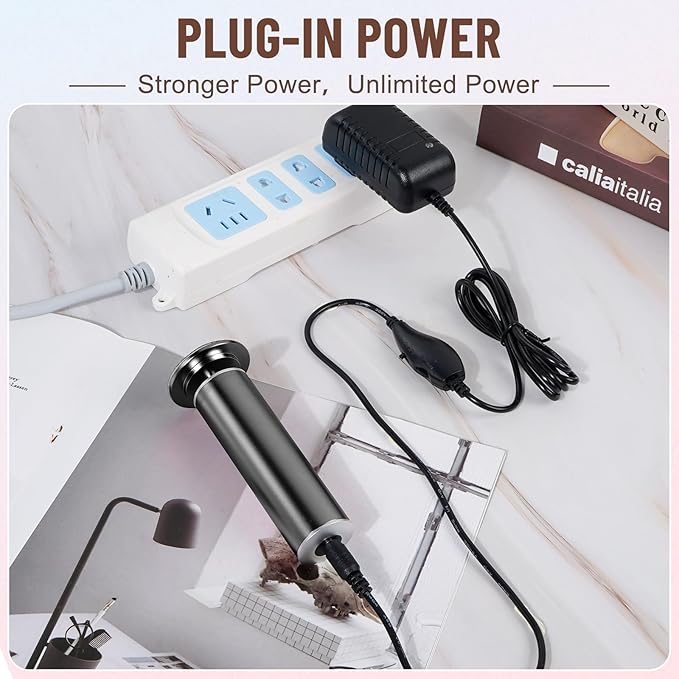 Dermawave Electric Foot File Callus Remover for Feet, Professional Foot Scrubber Sander Grinder for Dead Skin Cracked Heel, Pedicure Tool with 60 Sandpaper Discs for Men & Women