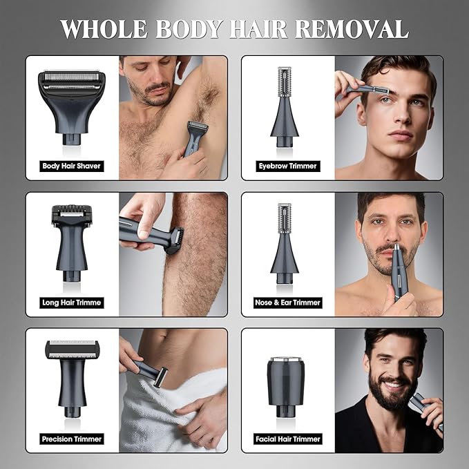 Manscape Ball Trimmer for Men,Body& Pubic Hair Trimmer and Groin Hair Shaver for Women & Men Pubic Hair, Private Area, Legs, Eyebrow,Face, Nose, Eyebrow, Body Hair Removal IPX5 Waterproof LED Display