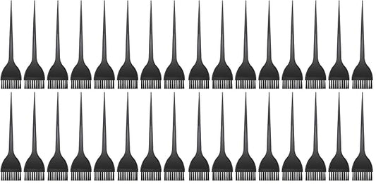 20 Pcs Hair Dye Brushes Color Tint Applicator for Salon Use Home DIY Dyeing, Black (Pack of 2)