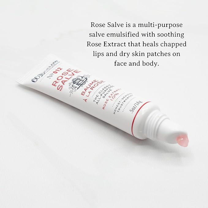 C.O. Bigelow Assorted Lip Balm Tubes Trio, Rose Salve, My Favorite Lip Balm, & Mentha Shine, Pack of 3 Lip Care Set, 0.5 oz