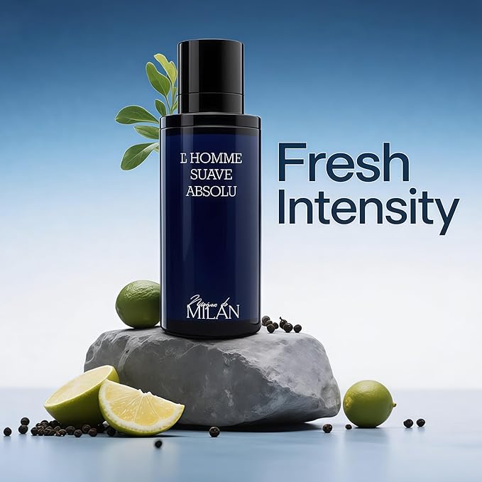 Men's Cologne Premium Fragrance Spray 100ml - Eau De Parfum - Long Lasting Calabria Bergamot,Woody,Amber Scent for Daily Wear Inspired by Luxury Perfume(L'Homme Absolu)