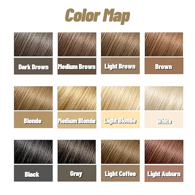 SOVONCARE Instantly Hairline Powder, Hairline Shadow Gray Hair Coverage Touch Up Hair Powder for Thinning Hair for Women Hair Root Touch Up Powder Hair Root Cover Up Conceals Hair Loss Brown