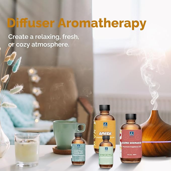 Autumn Spice Fragrance Oil 2 Oz, Natural Scent Oil for Home Essential Oils Diffuser, Candle Making, Soap Making, DIY Body Oils, Perfume, Body Mist, Spray - Spicy Fall Scent