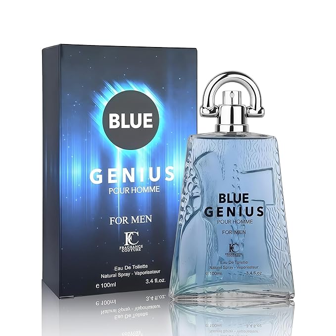 Genius Blue For Men – Eau de Toilette For Men | Coastal Woody | Premium Long-Lasting Fragrance – 100ml