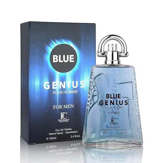 Genius Blue For Men – Eau de Toilette For Men | Coastal Woody | Premium Long-Lasting Fragrance – 100ml