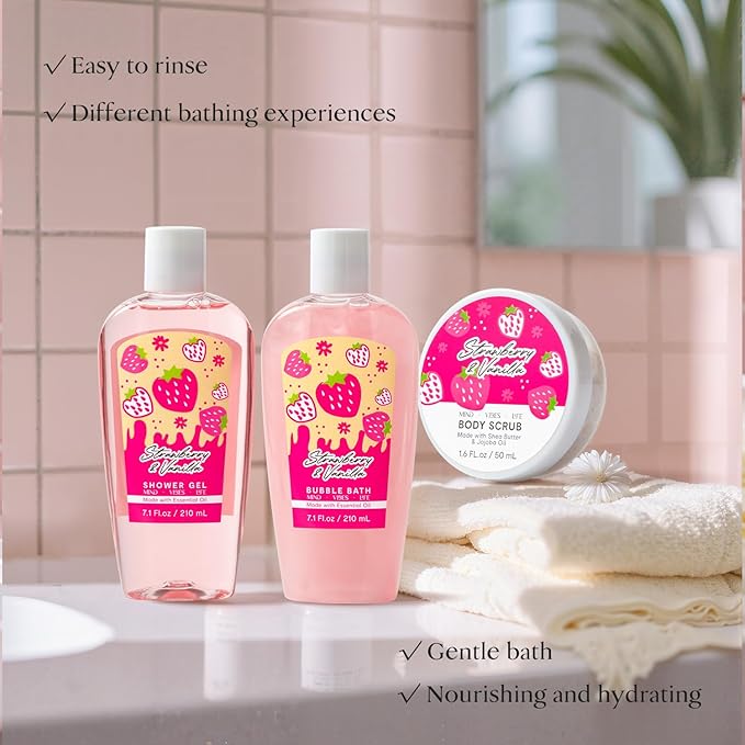 Spa kit for Women, Unique Birthday Gifts for Girl, Christmas Gifts for Women Teen Girls Tote Bag, 13pc spa gift baskets for girls beauty Bag bath products for Daughter, Girlfriend Mother's Day