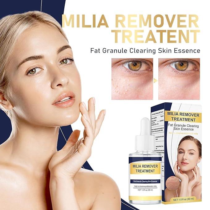 Milia Remover Serum for Eyes and Face,Milia Spot Removal with Salicylic Acid，Milia Acne Serum