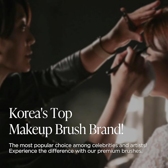 Piccasso 722 Angled Eyeliner Brush – Thin Flat Eyeliner Brush for Precise Eye Makeup, Ideal Eyeliner Tool for Liquid Eyeliner, Gel, and Powder – Professional Eyeshadow and Facial Brush