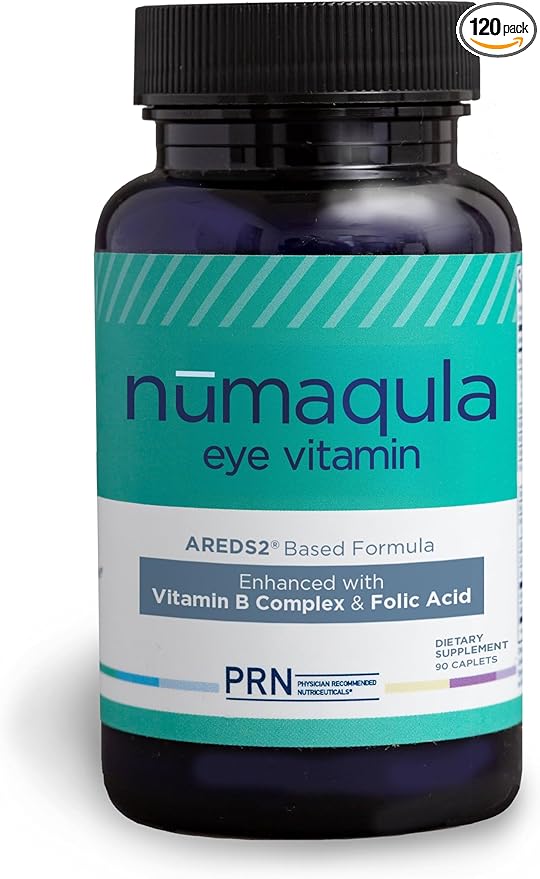 nūmaqula Eye Vitamins - 90 Capsules, 30-Day Supply - AREDS2-Based Eye Supplements with Lutein, Zeaxanthin, Vitamin B Complex & Vitamin E for Advanced Macular Support