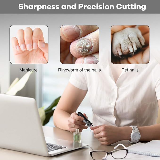 Nail Clippers for Men – Vepkuso Toenail Clippers for Thick Toenails for Seniors Wide Jaw Large Professional Fingernail Clippers Cutter Set for Tough Nails, Women, Adult, Gift Idea