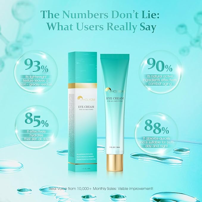 Advanced Eye Cream for Eye bags - Targeted Solution for Puffiness, Wrinkles, Dark Circles and Firmness - Temporary Firming & Tightening Treatment - Wrinkle Filler, Natural Infusions 1 oz