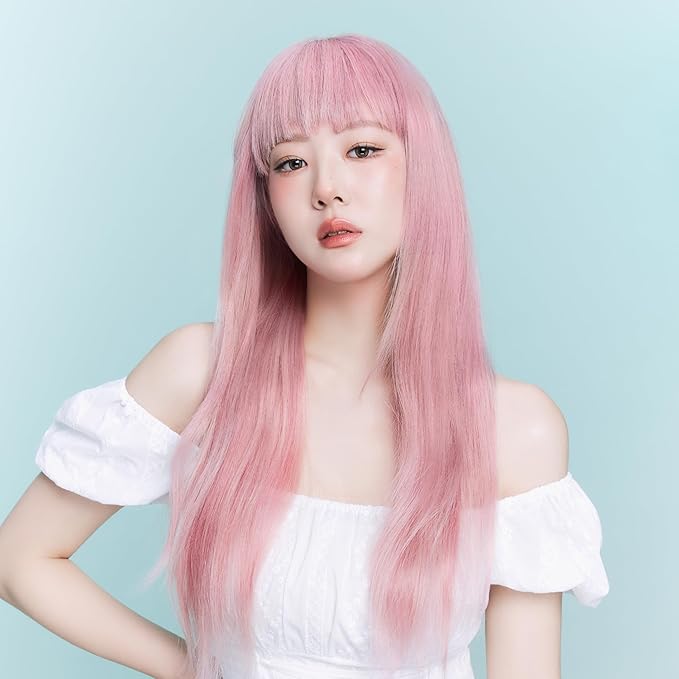 eZn Pudding Hair Dye, Ammonia-Free, Semi-Permanent DIY Korean Hair Dye Color with Keratin, Odorless Gentle for Sensitive Skin No Skin Irritation (Pink Toner)