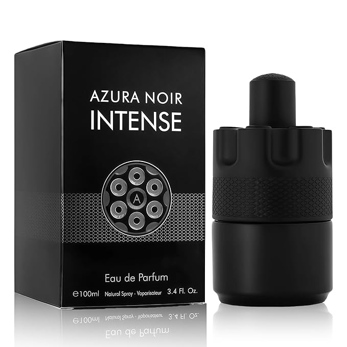 AZURA NOIR-INTENSE Long-Lasting Cologne for Men | Fresh Citrus & Woody Scent | Eau de Toilette 100ml Spray | Day to Night Fragrance