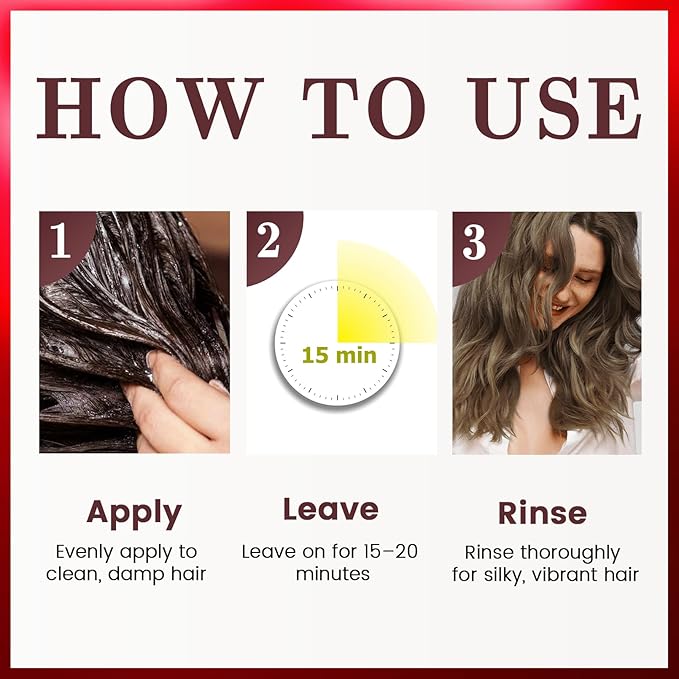 SOVONCARE Merlot Hair Color Depositing Conditioner Mask 5.28 OZ, Cruelty-Free