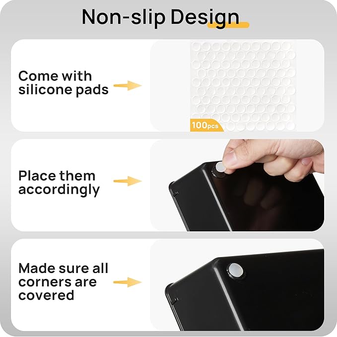 Vtopmart 25 PCS Office Desk Drawer Organizers Set, 4-Size Versatile Plastic Drawer Organizer Trays, Storage Bins for Desk Accessories Office Organizers and Storage, Bathroom, Makeup, Vanity, Black