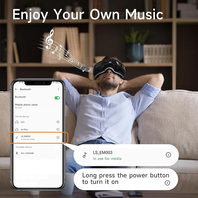 Eye Massager with Heat and Cooling for Migraines, Dry Eyes - Eye Massager Mask for Relaxation Gift for Women and Men