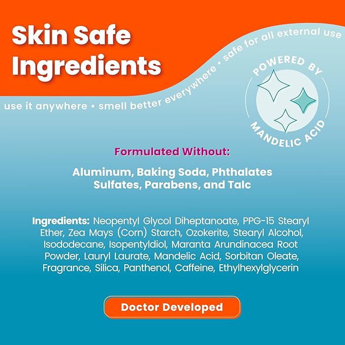 Lume Whole Body Deodorant - Smooth Solid Stick - 72 Hour Odor Control - Aluminum Free, Baking Soda Free and Skin Safe - 2.6 Ounce (Pack of 2) (Unscented)