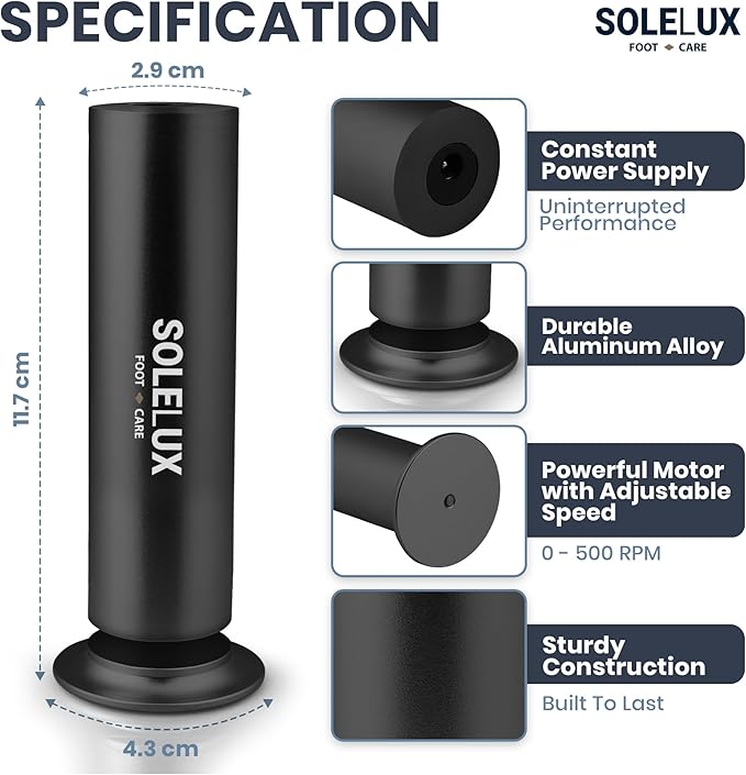 Upgraded 2025 Electric Foot File – Callus Remover for Women & Men with Adjustable Speed, 60 Sanding Pads & Dead Skin Exfoliation – at-Home Pedicure Tool for Dry, Cracked Feet(Black)