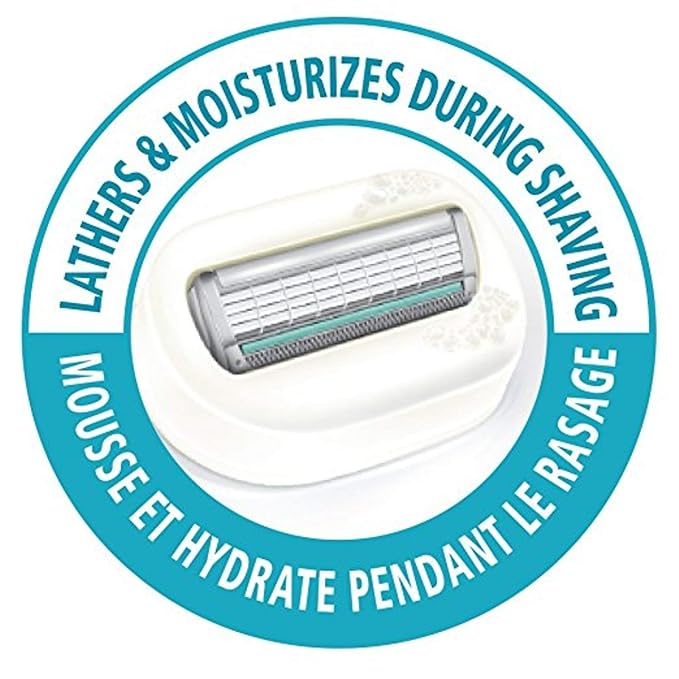 Schick Intuition Razors Variety Pack - 1 Razor Handle & 4 Blades Refill | Shaving Kit for Beginners, Gift Set, and Razor Starter Kit