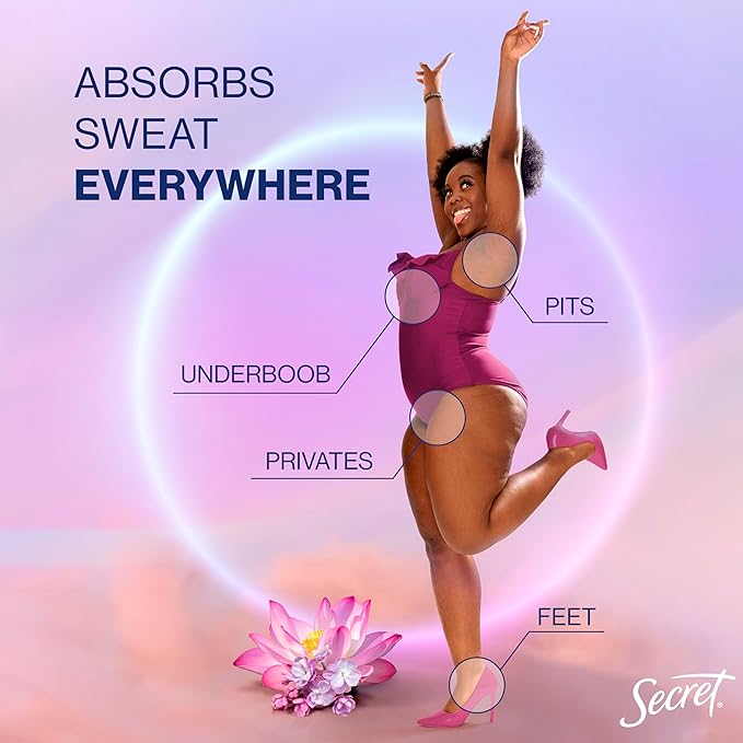 Secret Whole Body Deodorant Dry Feel Stick + Absorbs Sweat for Women, Naturally Derived Ingredients, Completely Clean Scent, Aluminum Free Deodorant Stick, 72 HR Odor Protection, 2.4 oz