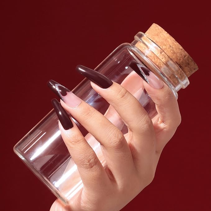 MAYCHAO 15ML Gel Nail Polish 1Pc Dark Red Gel Polish Soak Off UV LED Nail Polish Nail Art Starter Manicure Salon DIY at Home, 0.5 OZ