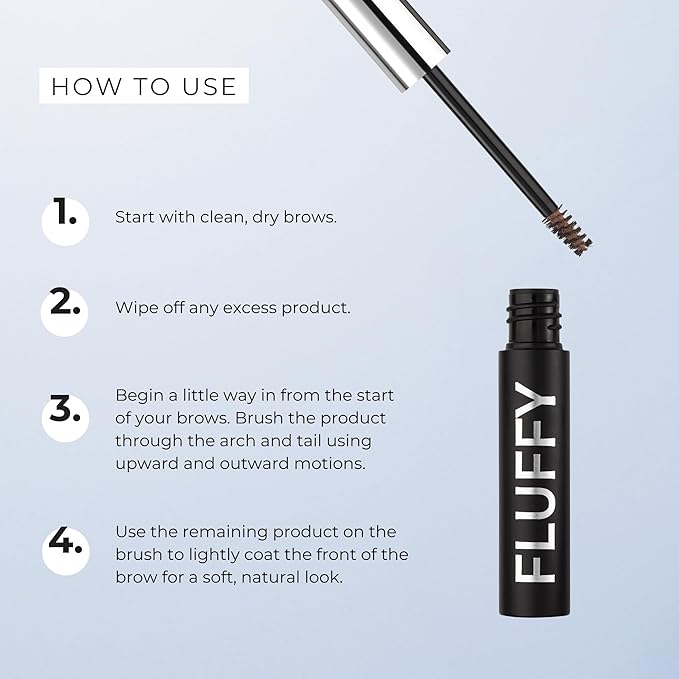 Wunderbrow Fluffy Brow Wax, Vegan and Cruelty-Free Eyebrow Wax With a Waterproof Long Lasting Hold, Enriched with Jojoba and Argan Oil (Taupe-Grey)