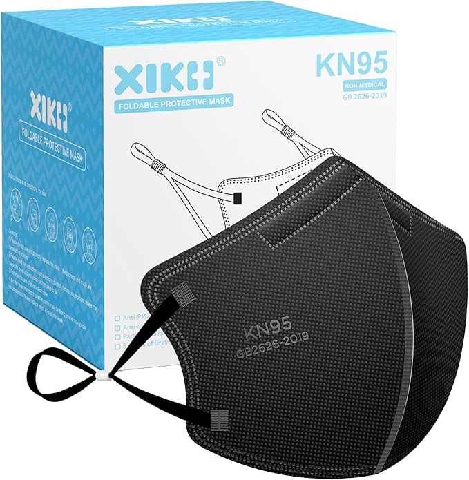 KN95 Masks for Children, 50 Packs 5 Layers Breathable, Disposable Masks With Adjustable Earloop for Boys Girls in School & Travel Outdoor