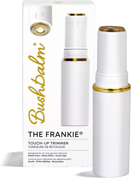 Bushbalm Touch-Up Trimmer - Painless Hair Remover for Face, Bikini, and Stray Hairs - Waterproof Cordless Rechargeable Grooming Tool with LED Light - Frankie