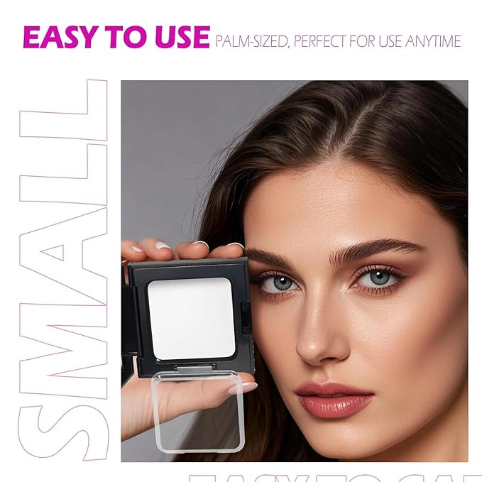 Acomler Root Touch Up Hair Color, Talc-Free Hairline Powder for Thinning, Root Touch Up Instantly Gray Hair Cover Up, Hair Powder for Women Men, Includes Makeup Brush (White, 0.42oz)