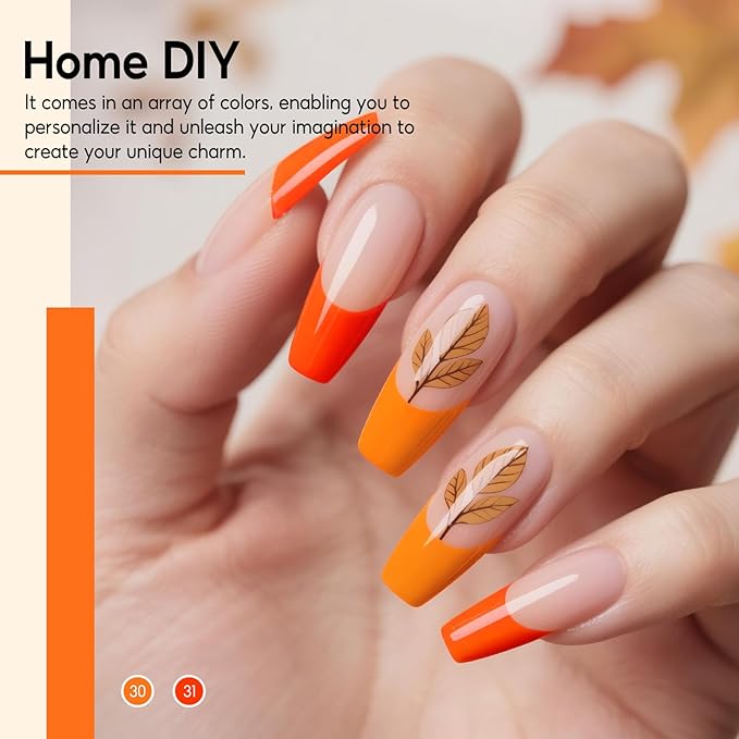 COSCELIA 25 Bottles Fall Gel Nail Polish Set, 20 Colors Gel Polish with 5pcs Top Base Coat Nude Brown Red Yellow Glitter Autumn Winter Colors Nail Art Manicure Starter Kit Christmas Gifts for Women