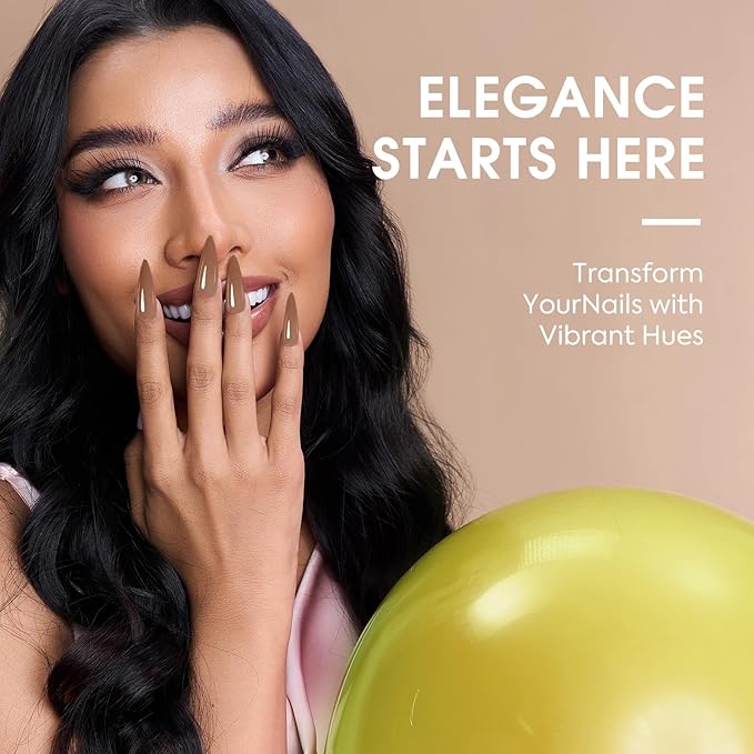 VENALISA Fall Gel Nail Polish Set of 6 Fall Colors Yellow Orange Red Burgundy Brown Gel Polish Kit Soak Off UV Gel Salon Nail Art DIY at Home Manicure