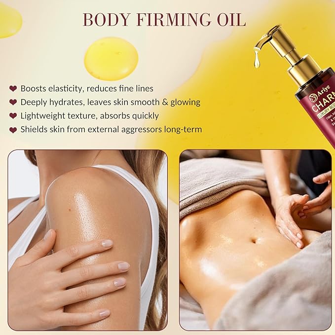 Body Firming Oil Luxury Glow & Remedy body oil for women,Body Oil After Shower Tightening&Hydrating Treatment for Arms,Legs,Stomach&Body,Natural Firming Oil for Dry Skin, Body Oil-(4.06 Fl. Oz)/1Pcs